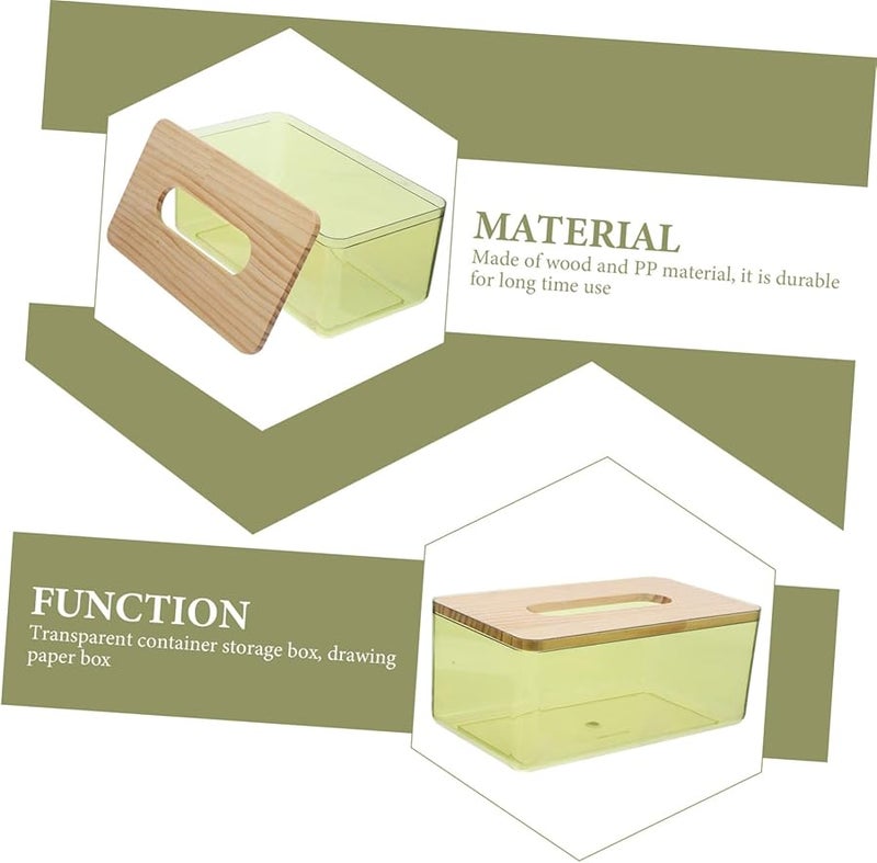 Modern Tissue Box Holder Multifunctional Storage Cover Living Room Decor Black - Image 5